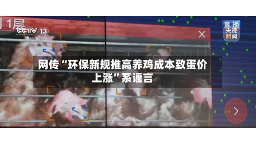 网传“环保新规推高养鸡成本致蛋价上涨”系谣言