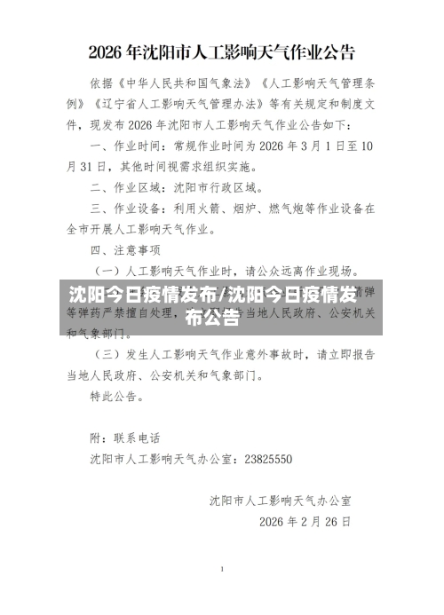 沈阳今日疫情发布/沈阳今日疫情发布公告-第2张图片