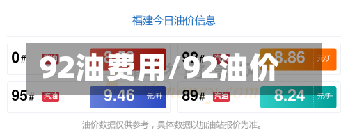 92油费用/92油价