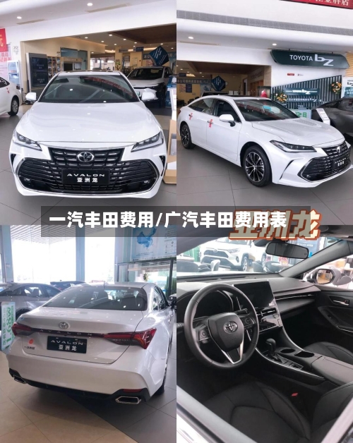 一汽丰田费用/广汽丰田费用表