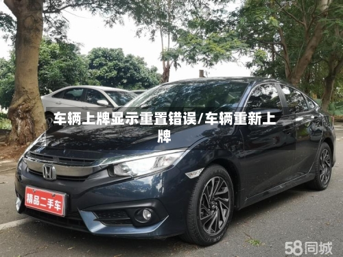 车辆上牌显示重置错误/车辆重新上牌-第2张图片
