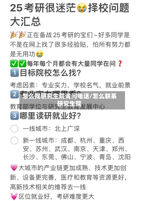 怎么找研究生院询问电话/怎么联系研究生院-第2张图片