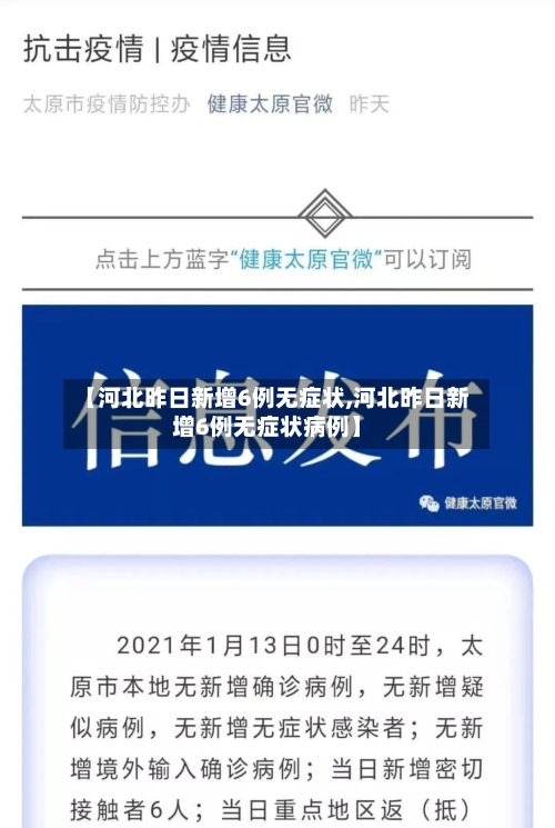 【河北昨日新增6例无症状,河北昨日新增6例无症状病例】