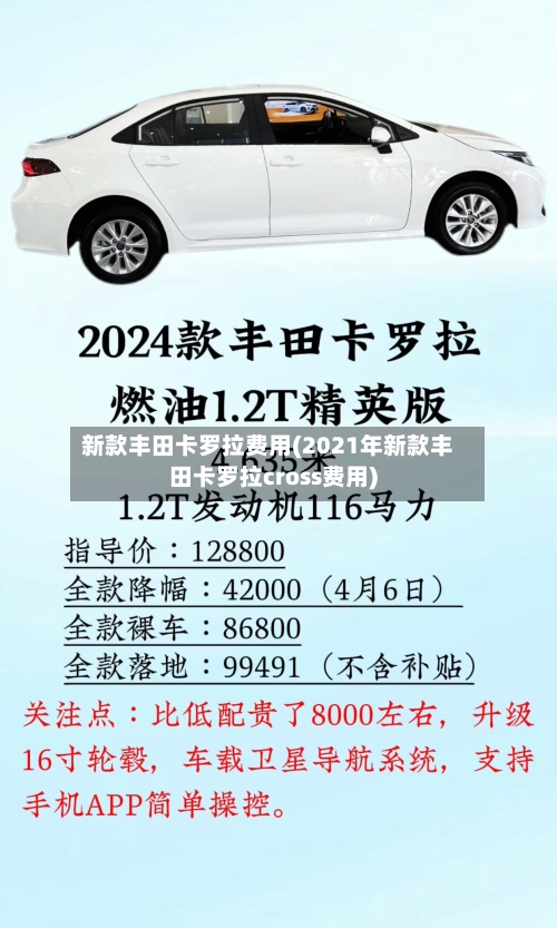 新款丰田卡罗拉费用(2021年新款丰田卡罗拉cross费用)