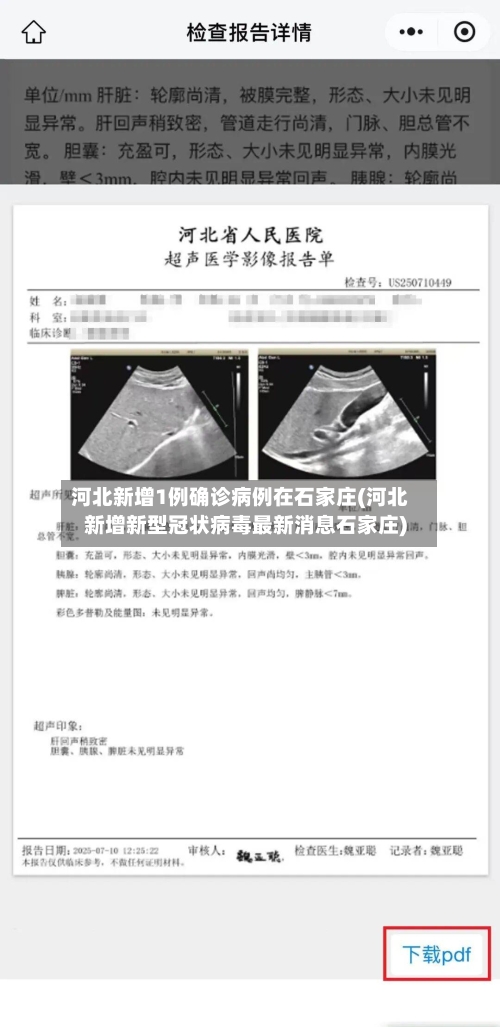 河北新增1例确诊病例在石家庄(河北新增新型冠状病毒最新消息石家庄)-第1张图片