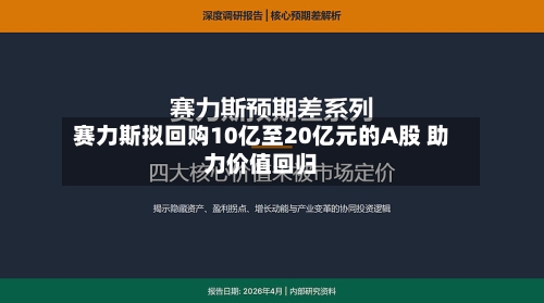 赛力斯拟回购10亿至20亿元的A股 助力价值回归