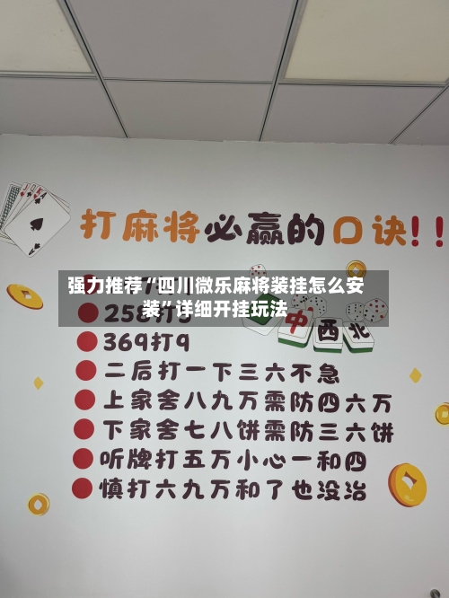 强力推荐“四川微乐麻将装挂怎么安装	”详细开挂玩法-第3张图片