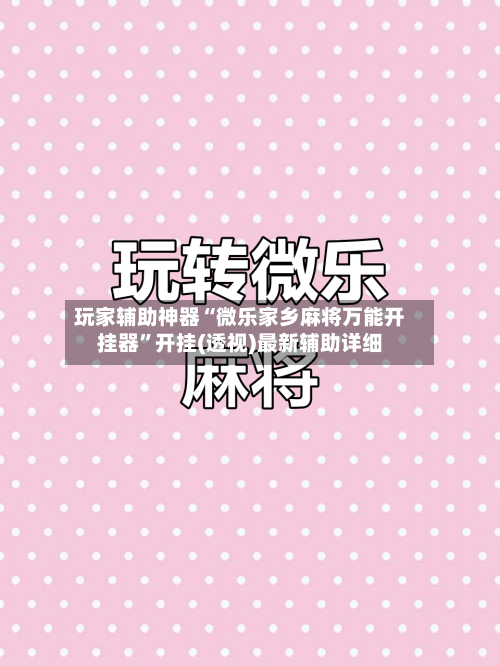 玩家辅助神器“微乐家乡麻将万能开挂器”开挂(透视)最新辅助详细-第2张图片