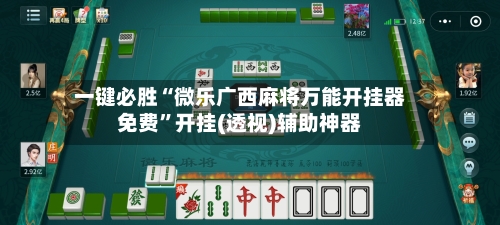 一键必胜“微乐广西麻将万能开挂器免费”开挂(透视)辅助神器-第3张图片