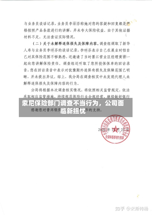 索尼保险部门调查不当行为，公司面临新担忧-第3张图片