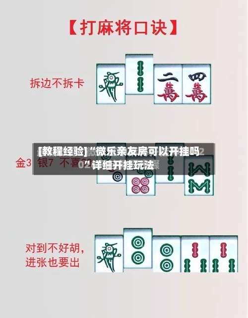[教程经验]“微乐亲友房可以开挂吗”详细开挂玩法-第3张图片