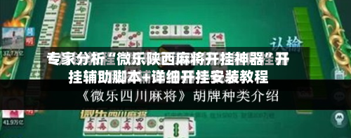 专家分析“微乐陕西麻将开挂神器”开挂辅助脚本+详细开挂安装教程