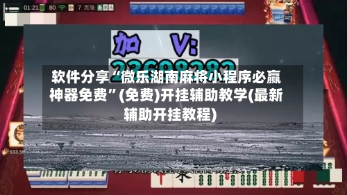软件分享“微乐湖南麻将小程序必赢神器免费”(免费)开挂辅助教学(最新辅助开挂教程)-第3张图片