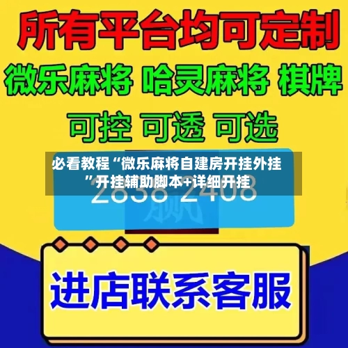必看教程“微乐麻将自建房开挂外挂”开挂辅助脚本+详细开挂-第3张图片