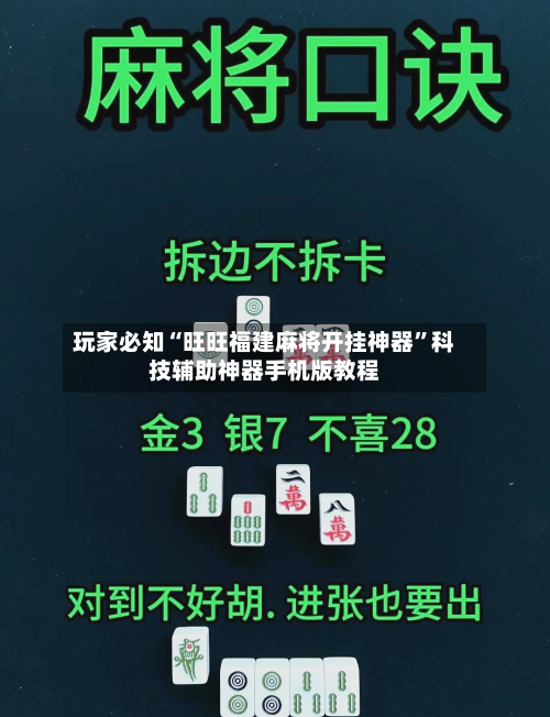 玩家必知“旺旺福建麻将开挂神器”科技辅助神器手机版教程-第2张图片