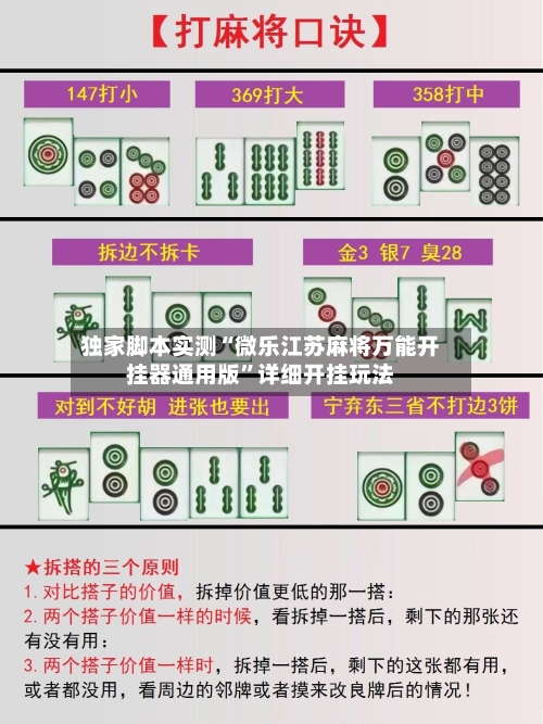 独家脚本实测“微乐江苏麻将万能开挂器通用版”详细开挂玩法-第3张图片