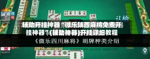 辅助开挂神器“微乐陕西麻将免费开挂神器	”(辅助神器)开挂详细教程-第2张图片