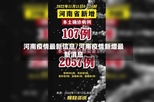 河南疫情最新信息/河南疫情新增最新消息