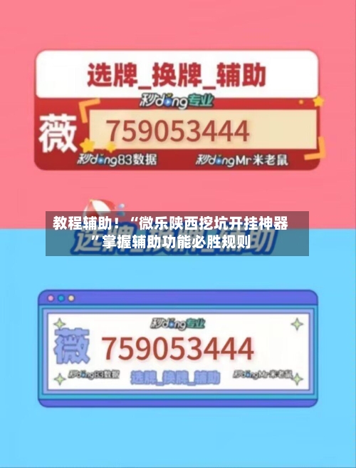 教程辅助！“微乐陕西挖坑开挂神器	”掌握辅助功能必胜规则-第2张图片