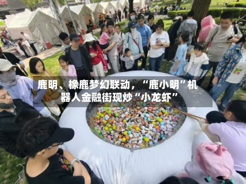 鹿明、橡鹿梦幻联动，“鹿小明	”机器人金融街现炒“小龙虾”-第2张图片