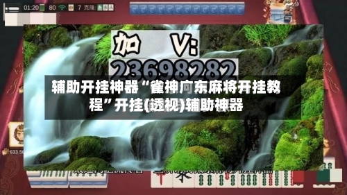 辅助开挂神器“雀神广东麻将开挂教程”开挂(透视)辅助神器