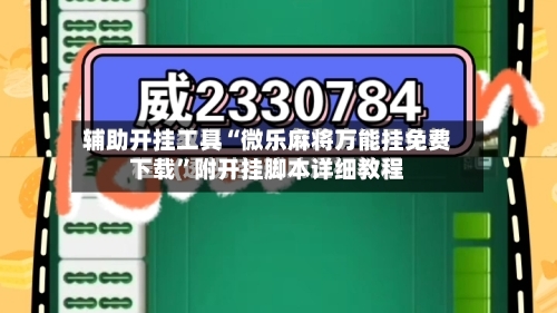 辅助开挂工具“微乐麻将万能挂免费下载”附开挂脚本详细教程-第2张图片