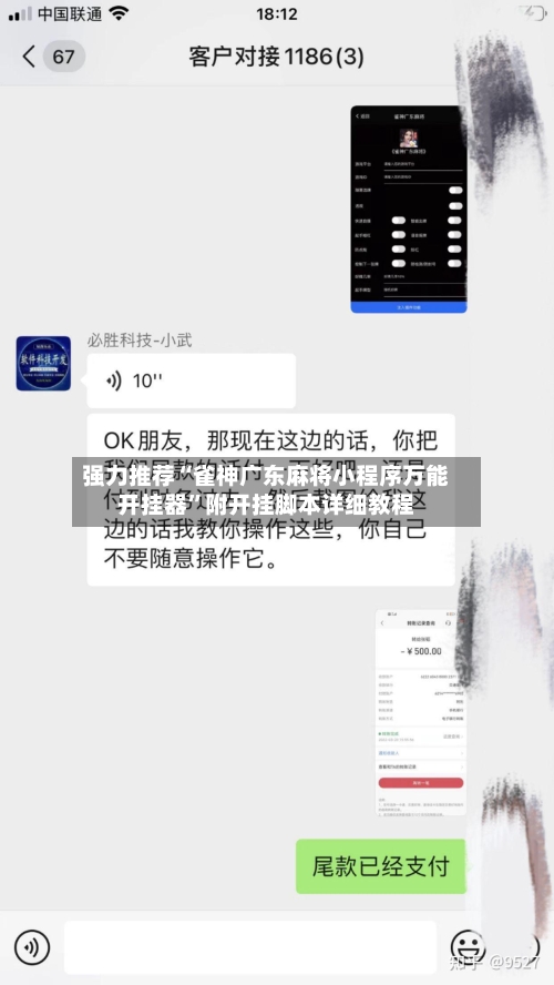 强力推荐“雀神广东麻将小程序万能开挂器”附开挂脚本详细教程-第3张图片