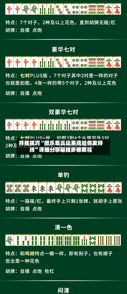 开挂技巧“微乐怎么让系统给你发好牌”详细分享装挂步骤教程-第3张图片