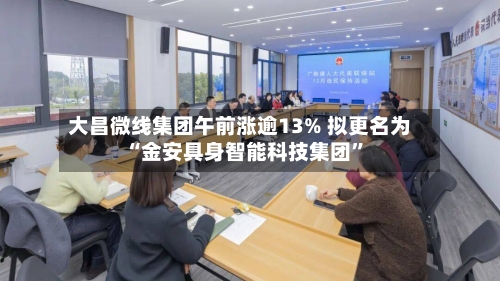 大昌微线集团午前涨逾13% 拟更名为“金安具身智能科技集团	”-第2张图片