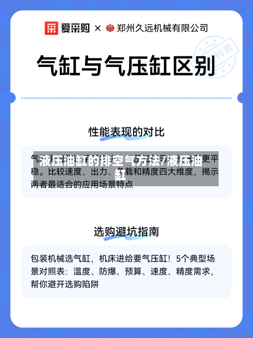液压油缸的排空气方法/液压油缸-第2张图片