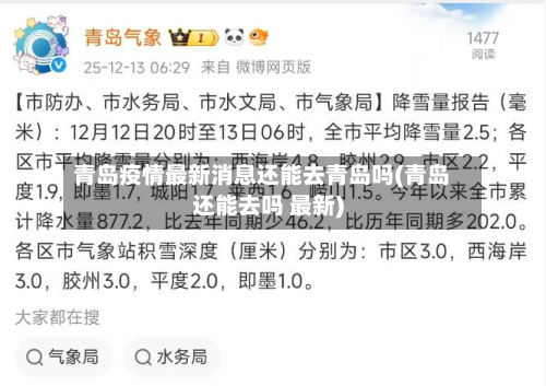 青岛疫情最新消息还能去青岛吗(青岛还能去吗 最新)-第2张图片