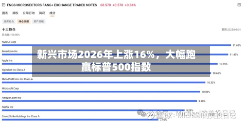 新兴市场2026年上涨16%，大幅跑赢标普500指数-第2张图片