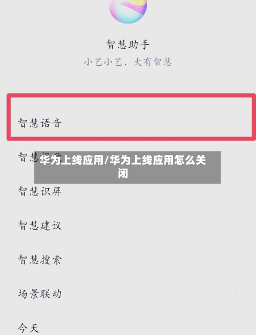 华为上线应用/华为上线应用怎么关闭