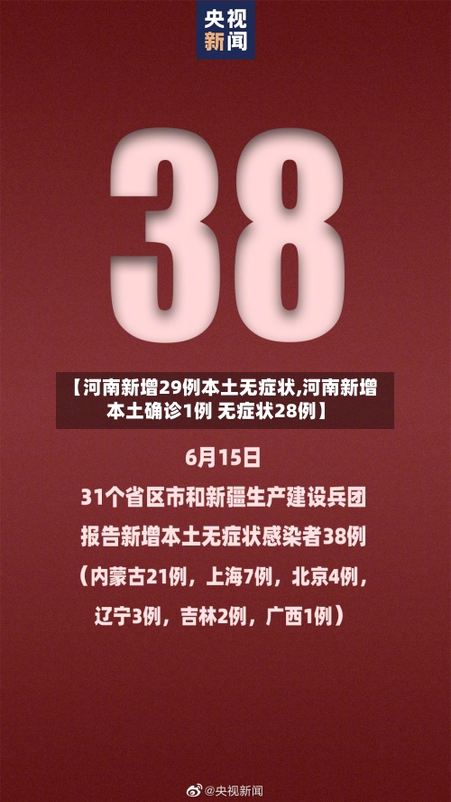 【河南新增29例本土无症状,河南新增本土确诊1例 无症状28例】-第2张图片