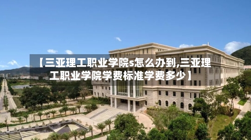 【三亚理工职业学院s怎么办到,三亚理工职业学院学费标准学费多少】