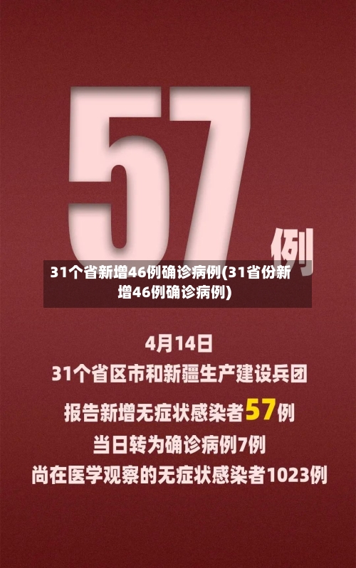 31个省新增46例确诊病例(31省份新增46例确诊病例)-第3张图片