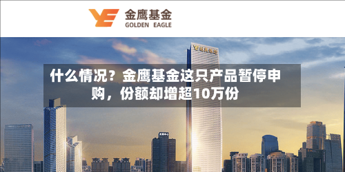 什么情况？金鹰基金这只产品暂停申购，份额却增超10万份-第3张图片
