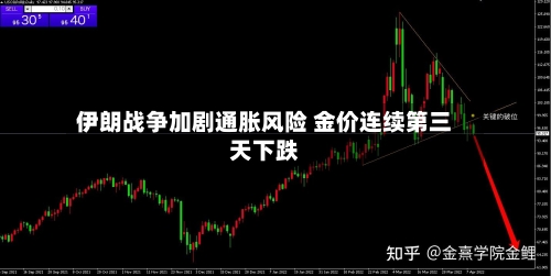 伊朗战争加剧通胀风险 金价连续第三天下跌