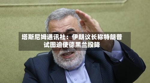 塔斯尼姆通讯社：伊朗议长称特朗普试图迫使德黑兰投降