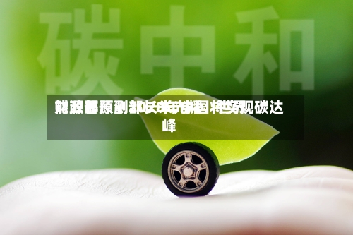 财政部原副部长朱光耀：世界能源署预测2028年中国将实现碳达峰-第3张图片