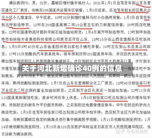 关于河北新增确诊40例的信息-第2张图片