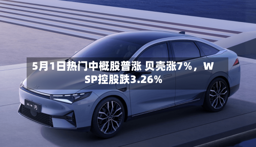 5月1日热门中概股普涨 贝壳涨7%，WSP控股跌3.26%