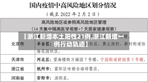 【浙江新增本土阳性21例,浙江新增一例行动轨迹】