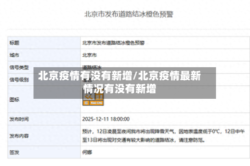 北京疫情有没有新增/北京疫情最新情况有没有新增-第2张图片
