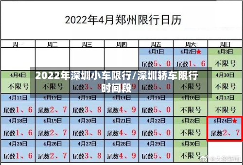 2022年深圳小车限行/深圳轿车限行时间段-第3张图片