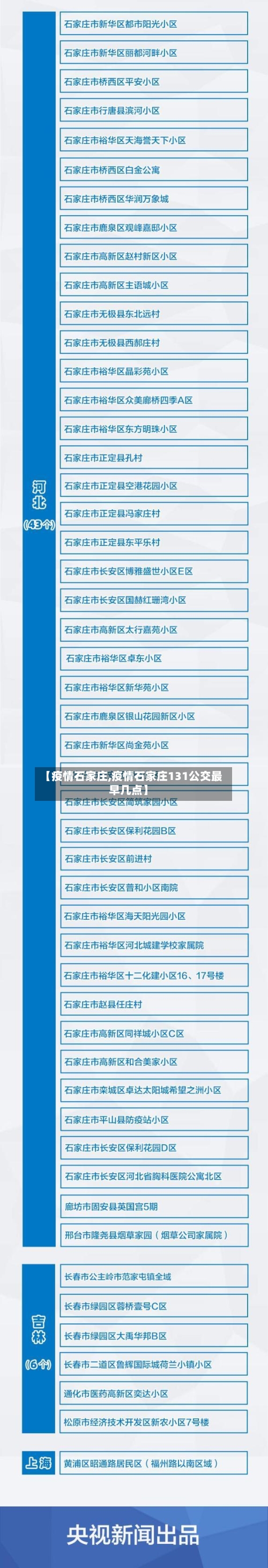 【疫情石家庄,疫情石家庄131公交最早几点】