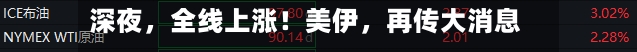 深夜，全线上涨！美伊，再传大消息！-第2张图片