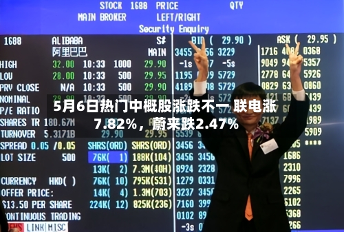 5月6日热门中概股涨跌不一 联电涨7.82%，蔚来跌2.47%-第2张图片