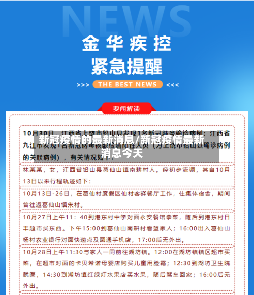 新冠疫情的最新消息/新冠疫情最新消息今天-第2张图片