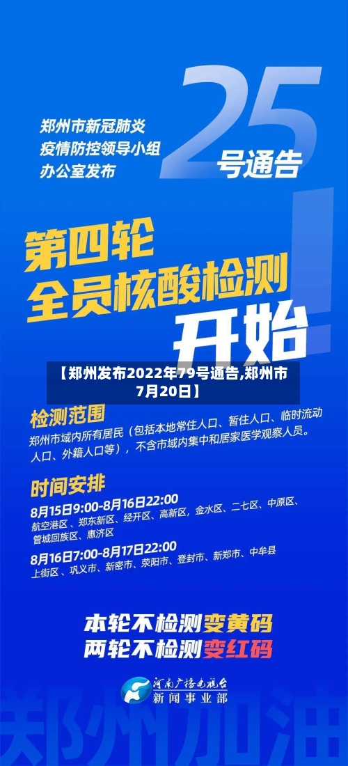 【郑州发布2022年79号通告,郑州市7月20日】